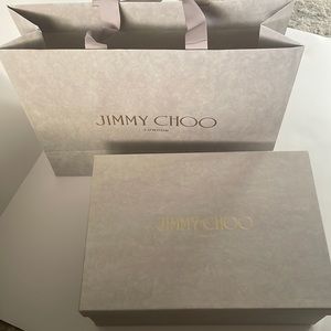 Jimmy choo paper bag and box